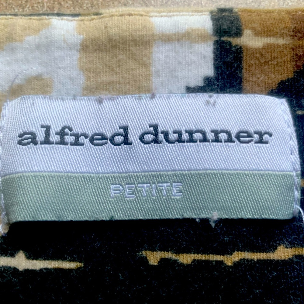 ALFRED DUNNER Square Neck 3/4 Length Sleeve Top Fall - Petite Large - Picture 3 of 5